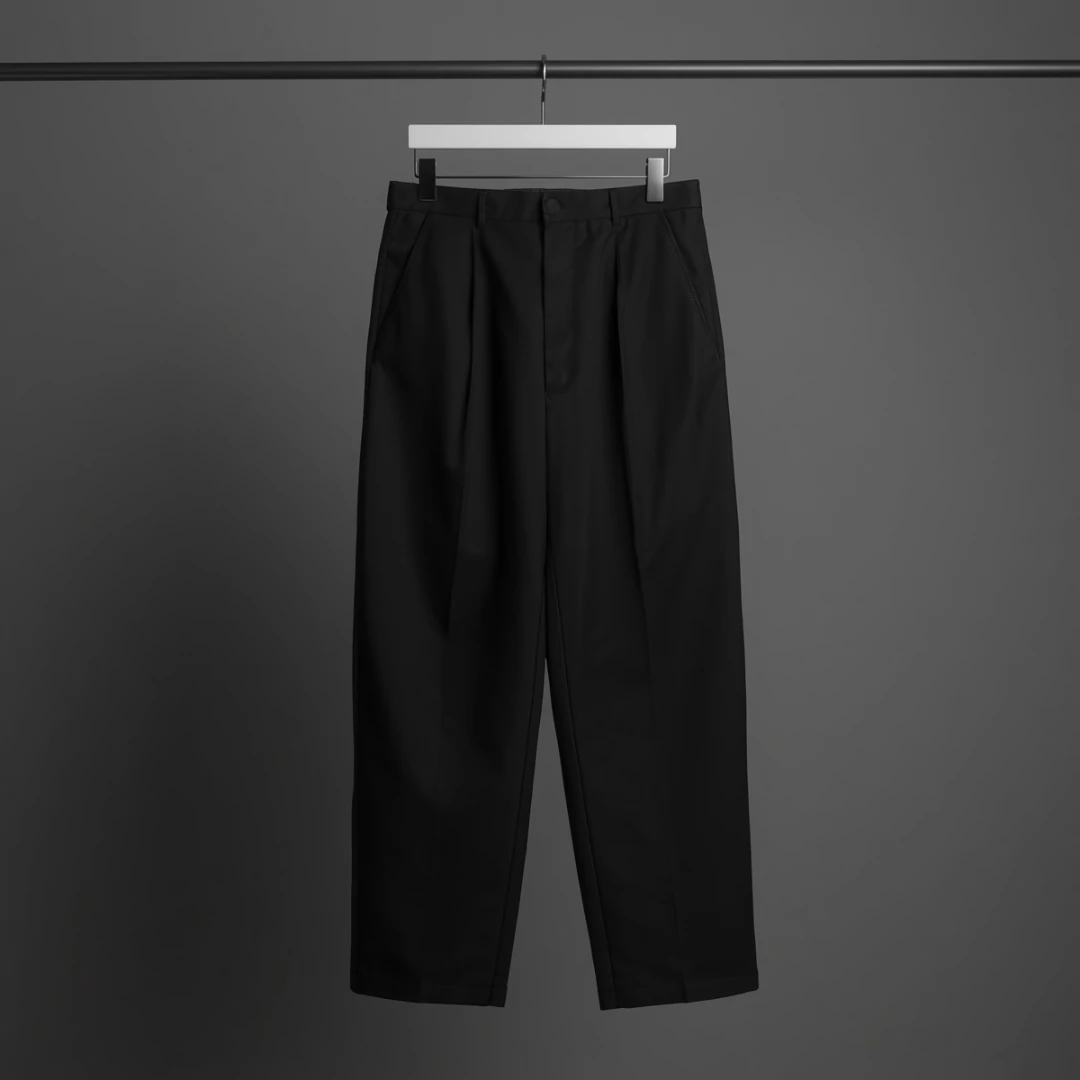 Classic Black Gabardine Pants