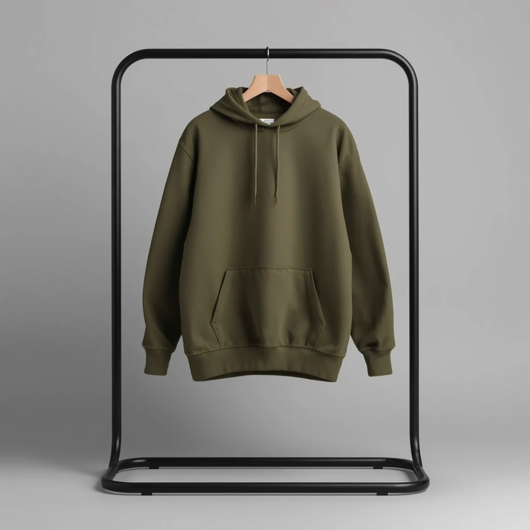 Olive Green Oversized Hoodie